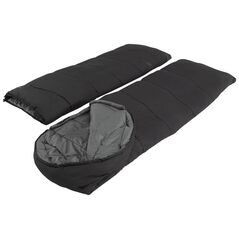 Easy Camp Raven Square Double 5°C | Sleeping Bag | 220 x 150 cm | -9 to 10 °C | Two-way open-end, L-shaped, autolock