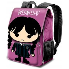 Σακίδιο πλάτης με καπάκι Karactermania Wednesday Chibi 45cm