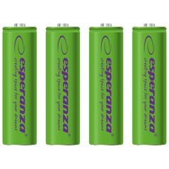 Esperanza Επαναφορτιζόμενη μπαταρία πράσινη AA / R6 2000mAh 4 τεμ.