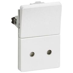 Lauritz Knudsen LAURITZ KNUDSEN FUGA® πρίζα 1,5 μονάδα με 1-πολικό διακόπτη 2-πολικό λευκό