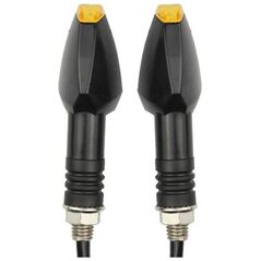 Δυναμικά ΦΛΑΣ για μοτοσικλέτες motor 4 τεμάχια LED M10 μαύρα ZD59C