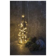 Sirius Home Nynne, Ασημί, Διαφανές, Ατμόσφαιρα, 20 λαμπτήρες, LED, Μπαταρία, AA