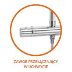 Σετ ντους Invena Imola Exe με κεφαλή ντους και θερμοστατική μπαταρία χρωμίου (AU-11-001)