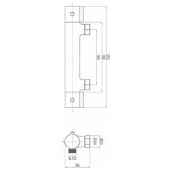 Ακουστικό ντους Invena INVENA DESZCZOWNIA ROTONDA KWADRATOWA BIALA - AU-27-K02