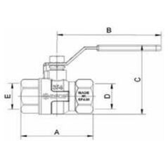 Arco Σφαιρική Βαλβίδα, Τυπική Λαβή Inox 3/4", Εσωτερικό Σπείρωμα Tajo Solar (SL1113)