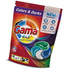 Vizir Gama Colors & Darks - Κάψουλες για πλύσιμο χρωματιστών ρούχων - 60 τεμάχια