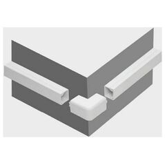 STASIŃSKI Εξοπλισμός για ηλεκτρολογικές λωρίδες, εξωτερική γωνία ΛΕΥΚΟ NZ 35x18 (1τμχ.)