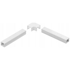 STASIŃSKI Εξοπλισμός για ηλεκτρολογικές λωρίδες, γωνιακός σύνδεσμος ΛΕΥΚΟ LK 35x18 (1τμχ.)