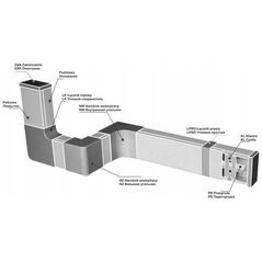 STASIŃSKI Εξοπλισμός για ηλεκτρολογικές λωρίδες, γωνιακός σύνδεσμος ΛΕΥΚΟ LK 40x25 (1τμχ.)