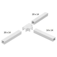 STASIŃSKI Εξοπλισμός για ηλεκτρολογικές λωρίδες, μειωτικός τριπλός ΛΕΥΚΟΣ LOR 20x14x20 (1τμχ.)