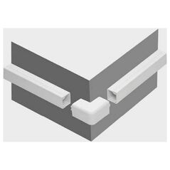 STASIŃSKI Εξοπλισμός για ηλεκτρολογικές λωρίδες, εξωτερική γωνία ΛΕΥΚΟ NZ 20x14 (1τμχ.)