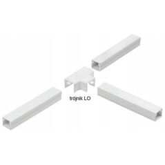 STASIŃSKI Εξοπλισμός για ηλεκτρολογικές λωρίδες, τριπλή σύνδεση ΛΕΥΚΟ LO 14x14 (1τμχ.)