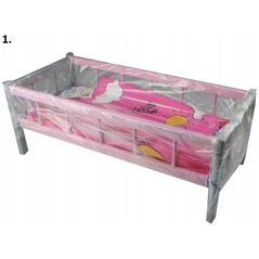 Teka Μεγάλη κούνια για κούκλες με κλινοσκεπάσματα 01639