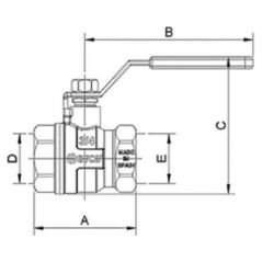 Arco Σφαιρική Βαλβίδα με λαβή 1 1/2' Turia 3000 (0121308)