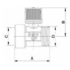 Arco Σφαιρική βαλβίδα νερού 1/2 x 1/2 Z-W (2207R)