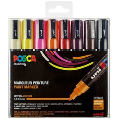 Posca Posca - PC5M - Μεσαία Μύτη Στυλό - Ζεστά χρώματα, 8 τεμ /Τέχνες και Χειροτεχνίες /Πολλαπλό