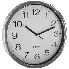 Ρολόι τοίχου ASI COLLECTION O31cm ασημί/χρώμιο 24306030