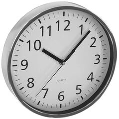 ASI COLLECTION Wall clock O 25 5cm silver/chrome 24306004