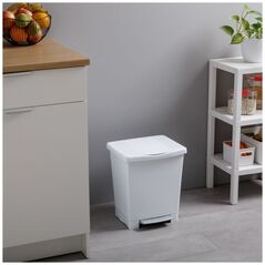 Κάδος Πεντάλ Millenium 23L λευκός 8411801101414