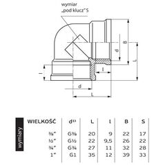 Perfexim Ορειχάλκινος αγκώνας GW 1/2" (07-213-0150-000)