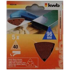 Einhell kwb 492804 Deltaschleifpapier Körnung 40 (Ø) 93 mm 5 St. (492804)
