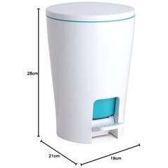 Κάδος μπάνιου με πεντάλ 5L Diabolo πράσινο 8411801203811