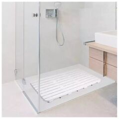 Αντιολισθητικό χαλάκι μπάνιου 80x50cm λευκό 8411801212325