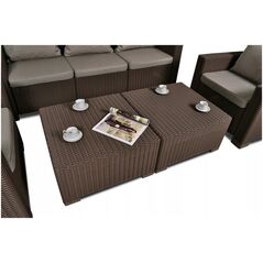 Τραπέζι κήπου California καφέ 8711245126661