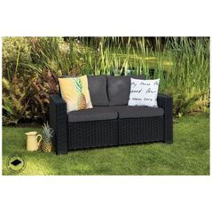 Καναπές κήπου δύο θέσεων California Sofa γκρι 8711245154459