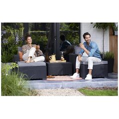 Καρέκλες κήπου 2 τεμ. California γκρι 8711245154503