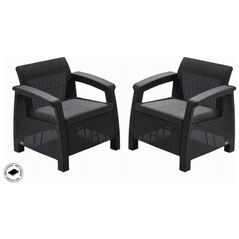 Σετ καρέκλες κήπου Corfu Duo Set peleki 8711245158778