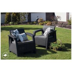 Σετ καρέκλες κήπου Corfu Duo Set peleki 8711245158778