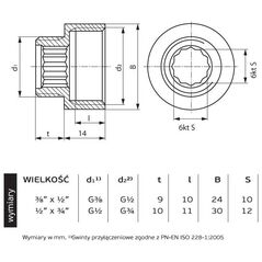 Προέκταση μείωσης ορειχάλκινη χρωμιωμένη GZ / GW 3/8 x 1/2" (07-506-1015-000) από Perfexim