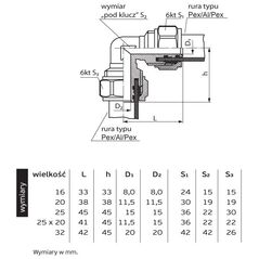 Perfexim Βιδωτός αγκώνας 706 16mm (61-006-0160-000)