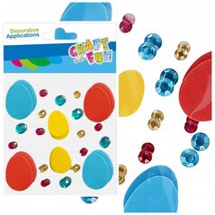 Craft with Fun ΔΙΑΚΟΣΜΗΤΙΚΟ EVA ΑΥΓΑ ΜΕ ΚΡΥΣΤΑΛΛΑ CF 12/144