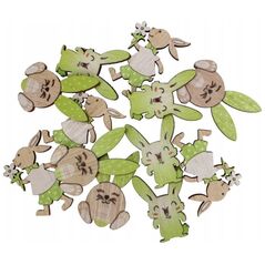 Craft with Fun ΔΙΑΚΟΣΜΗΤΙΚΟ ΞΥΛΙΝΟ ΛΑΓΟΥΔΑΚΙ ΑΝΟΙΞΗ 12ΤΜΧ CF PBH12/288