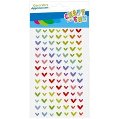 Craft with Fun ΔΙΑΚΟΣΜΗΤΙΚΑ ΑΥΤΟΚΟΛΛΗΤΑ PUFFY ΚΑΡΔΙΕΣ 98ΤΕΜ ΟΥΡΑΝΙΟ ΤΟΞΟ 12/144