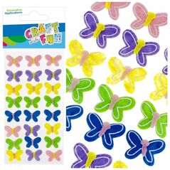 Craft with Fun ΔΙΑΚΟΣΜΗΤΙΚΟ ΤΣΟΧΑ ΠΕΤΑΛΟΥΔΕΣ ΜΕ ΕΛΑΤΗΡΙΟ 24ΤΜΧ CF 12/288