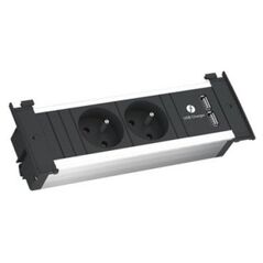 Φορτιστής δικτύου BACHMANN KAPSA S 2xUTE 1xUSB 2.0m CEE7/7