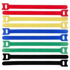Οργανωτής Lanview Lanview LVT-CABLESTRAPS2012-10MULTI καλωδιοδέτης Velcro για καλώδια Πολυπροπυλένιο (PP) Πολύχρωμο 10 τεμ.