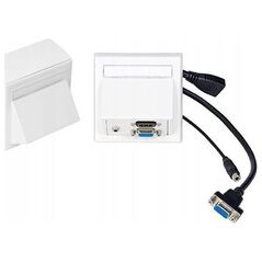 VivoLink Vivolink WI221192 πρίζα HDMI + VGA + 3.5mm Λευκό