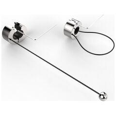 Οργανωτής VivoLink Vivolink PROADRING-S-WIRE κλείσιμο καλωδίων Μαύρο, Ατσάλι