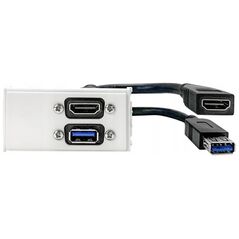 VivoLink Vivolink WI221295 πρίζα HDMI + USB A Λευκό