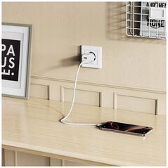 TECH-PROTECT NCM33W 2-PORT NETWORK CHARGER PD33W/QC3.0 WHITE