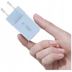 TECH-PROTECT NCM33W 2-PORT NETWORK CHARGER PD33W/QC3.0 BABY BLUE