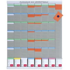 Nobo Weekly Planner T-Card, 8 στήλες, 54 παράθυρα (2910800)