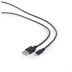 Καλώδιο USB Gembird USB-A - Lightning 1 m Μαύρο (CC-USB2-AMLM-1M)