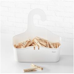 Rayen Rayen Κρεμαστό καλάθι ντους πλαστικό 28 x 28 εκ. λευκό