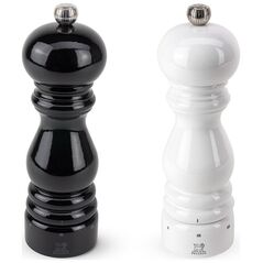 Μύλος μπαχαρικών Peugeot Peugeot Paris, Μύλος αλατιού & πιπεριού, Ξύλο, Μαύρο, Λευκό, 180 mm
