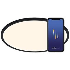 Φωτιστικό οροφής Nordlux Nordlux Smart Light - Oja Plafond - Ø60 cm - Sort
